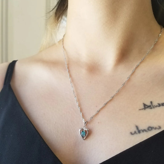 Sterling Silver Saoirse Triplet Opal Pendant