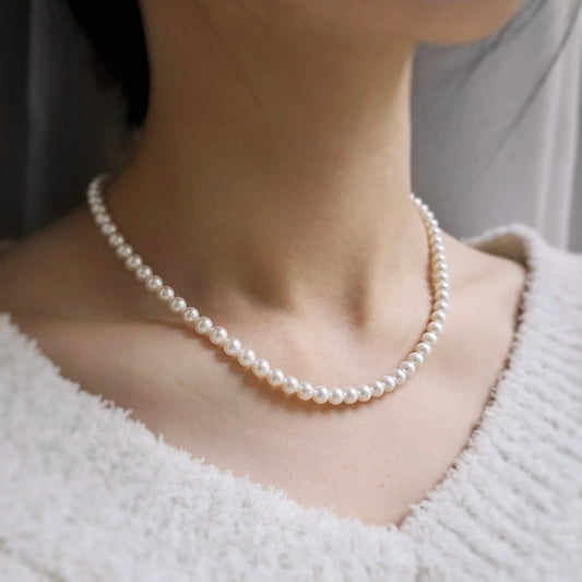 18K Luminous Baby Akoya Necklace (5-5.5mm)