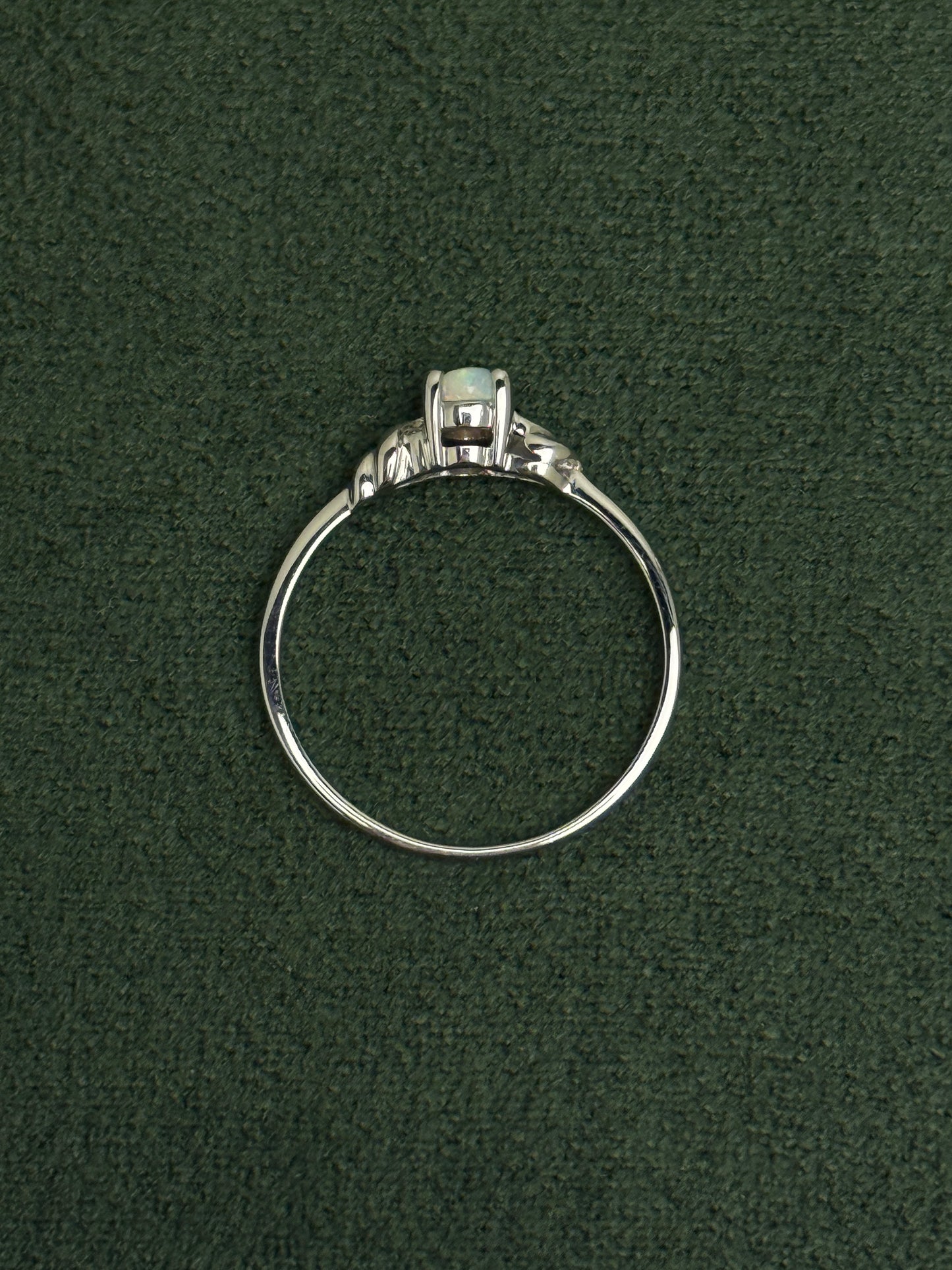 18K Arianna White Opal Ring