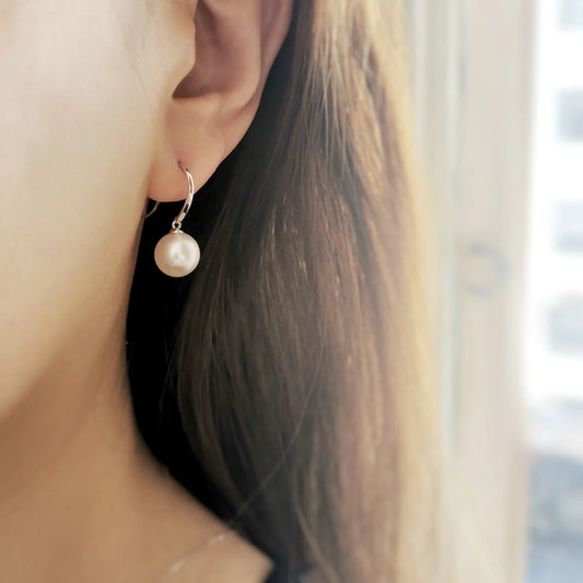 18K Akoya Hook Earrings