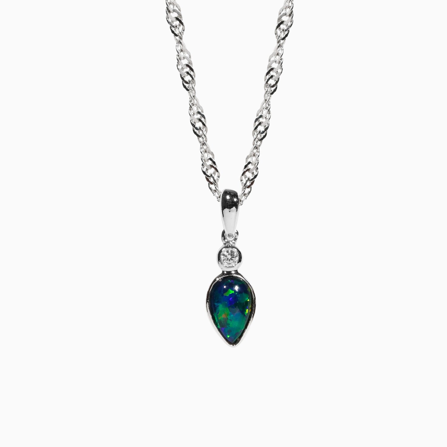 Sterling Silver Tilly Triplet Opal Pendant