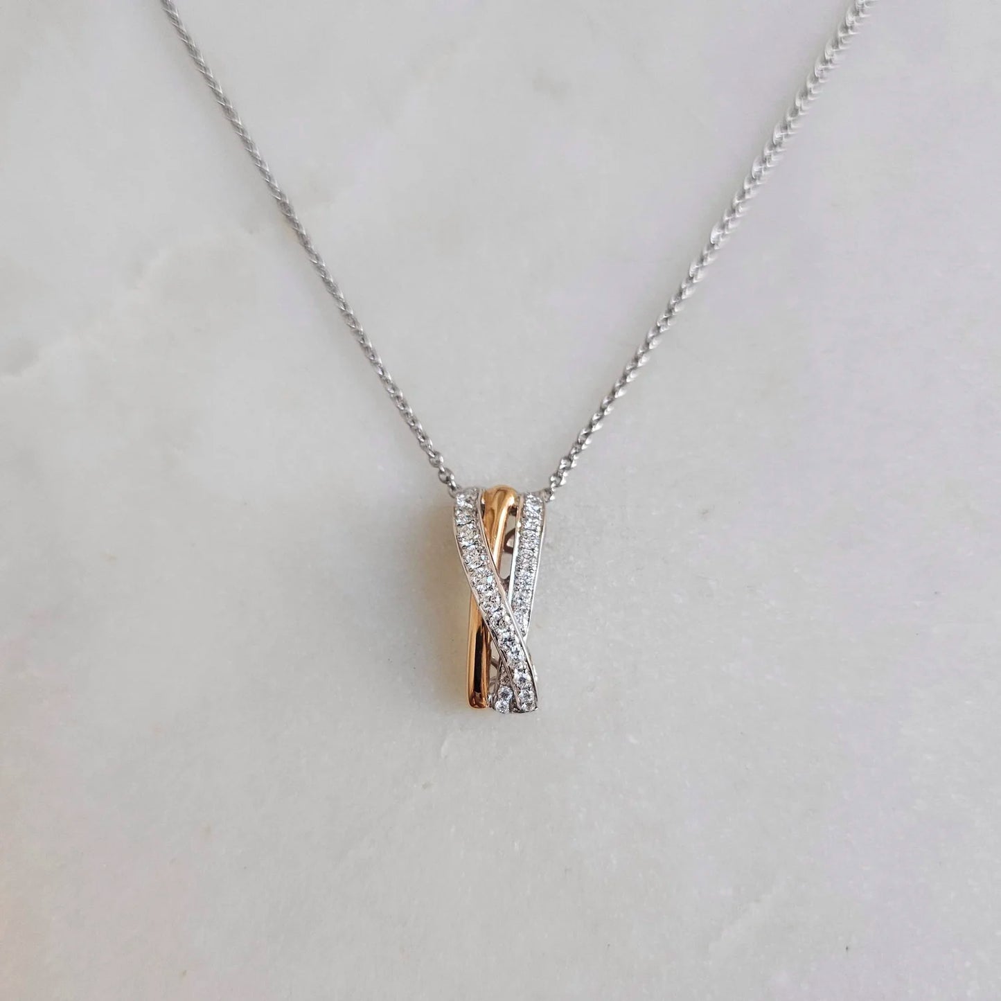 18K Faith Diamond Pendant