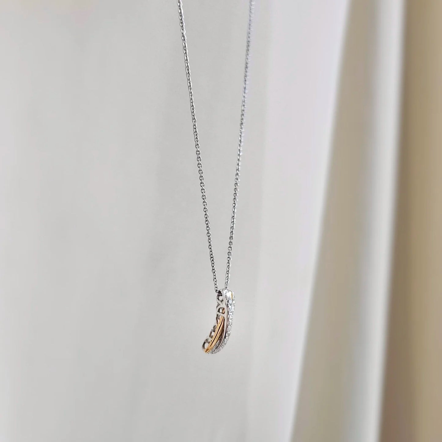 18K Faith Diamond Pendant