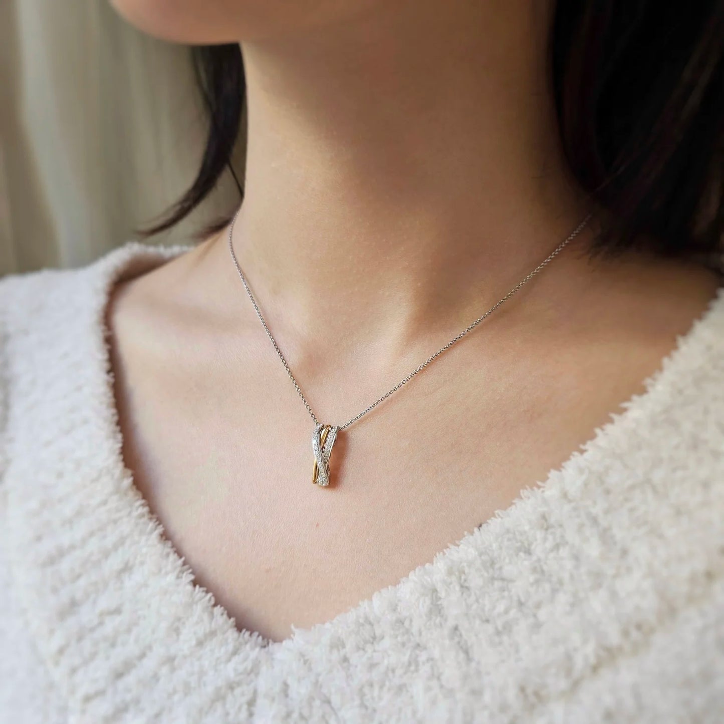 18K Faith Diamond Pendant