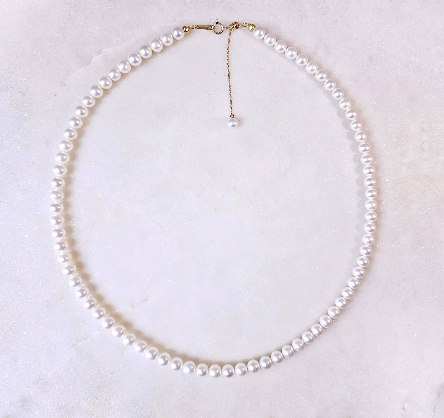 18K Luminous Baby Akoya Necklace (5-5.5mm)