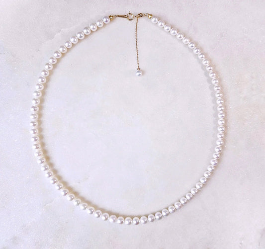 18K Luminous Baby Akoya Necklace (5-5.5mm)