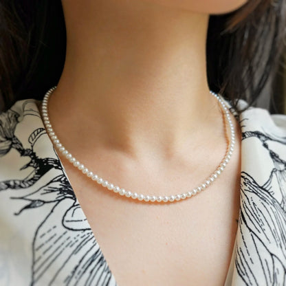 18K Luminous Baby Akoya Necklace (3.5-4MM)
