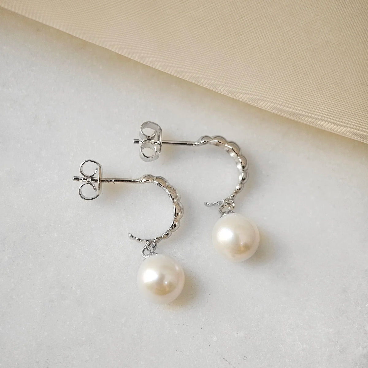 Bubble Freshwater Pearl Earrings