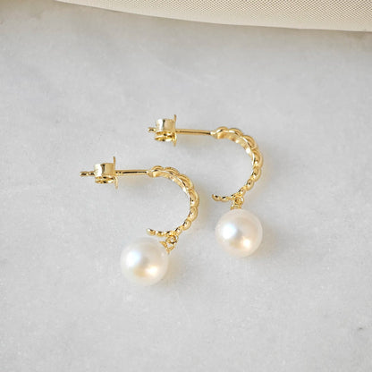 Bubble Freshwater Pearl Earrings