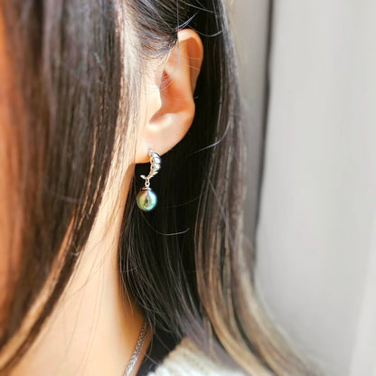 Bubble Tahitian Pearl Earrings