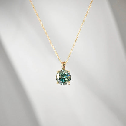 14K My Sunshine Green Moissanite Necklace