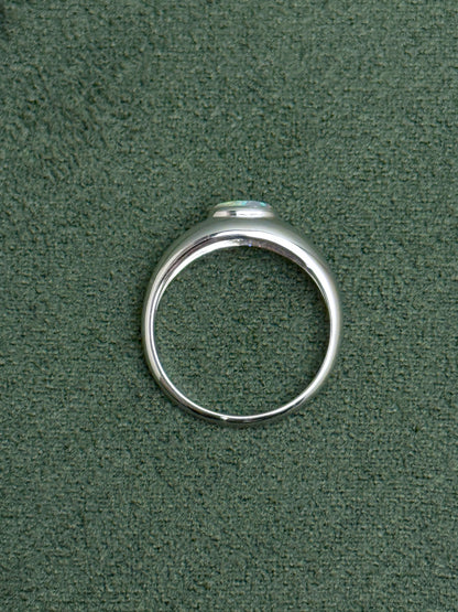 18K Bubble White Opal Ring