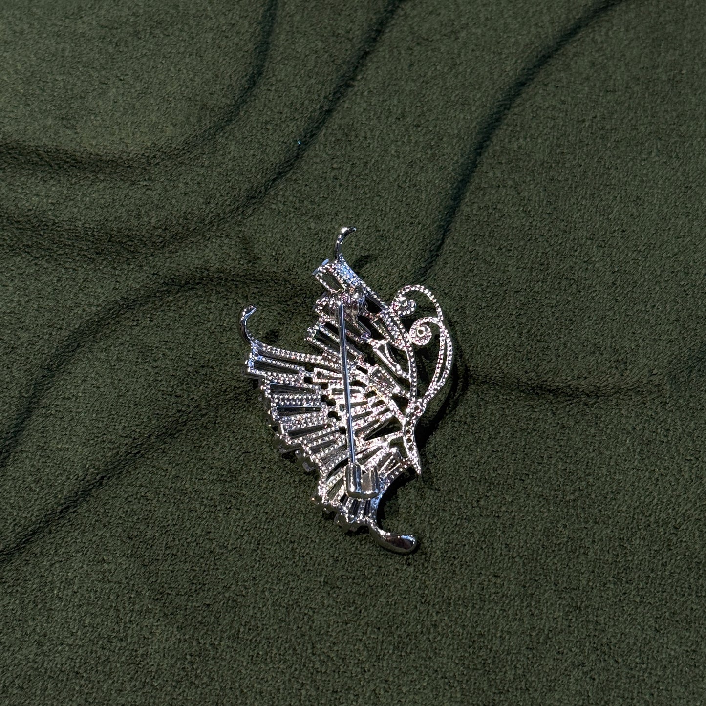 Mini silver-toned Butterfly Brooch