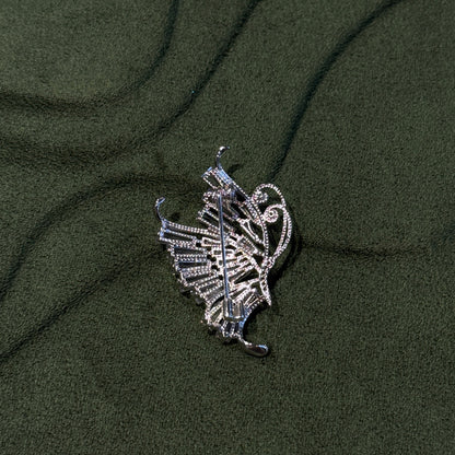 Mini silver-toned Butterfly Brooch