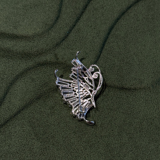Mini silver-toned Butterfly Brooch