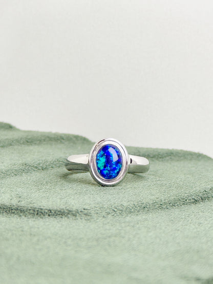 18K Samantha Triplet Opal Ring