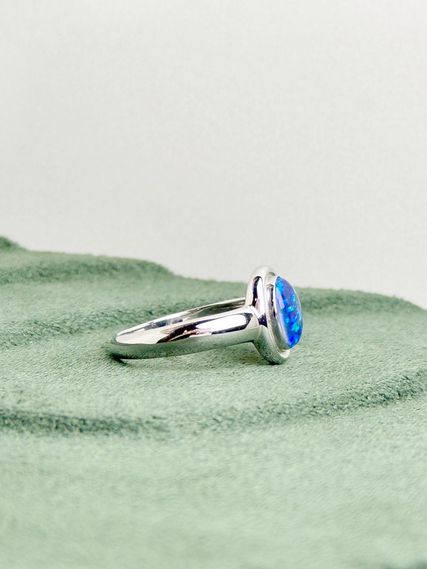 18K Samantha Triplet Opal Ring