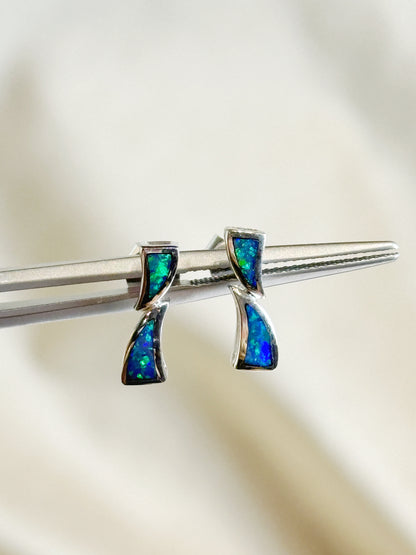 18K Indika Inlay Opal Earrings