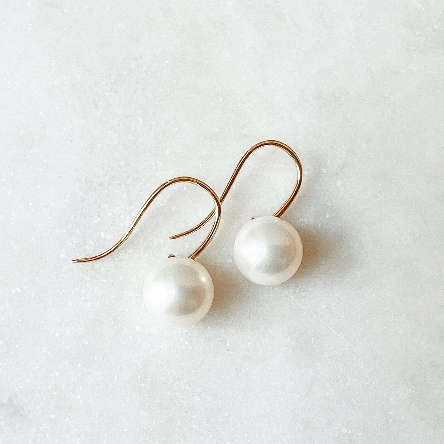 18K Akoya Hook Earrings