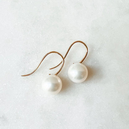 18K Akoya Hook Earrings