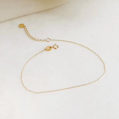 18k Gold Chain Bracelet