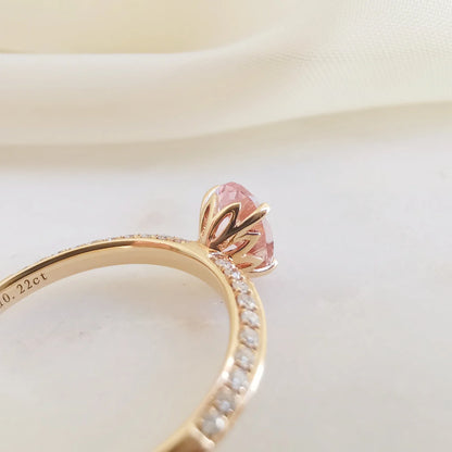 18K On-Point Morganite Ring