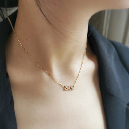 18K Diamond Love Necklace