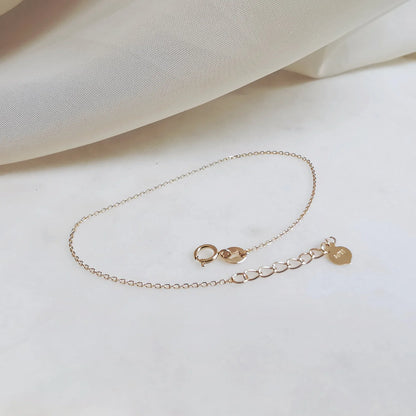 18k Gold Chain Bracelet