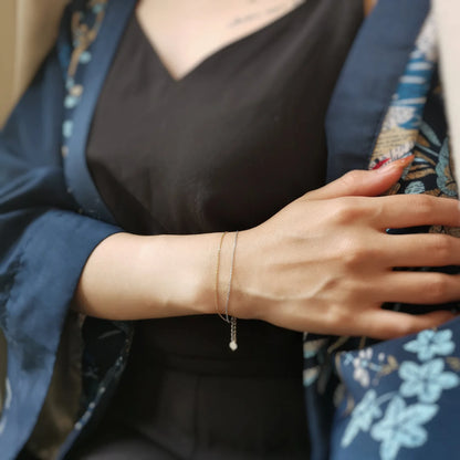 18k Gold Chain Bracelet