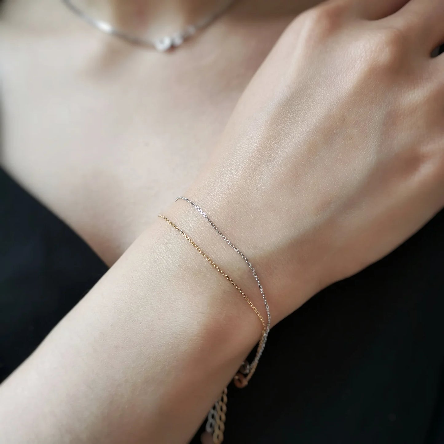 18k Gold Chain Bracelet