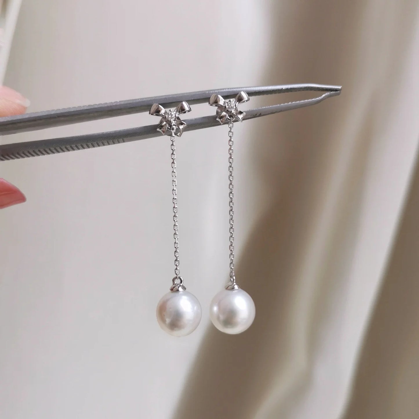 (Custom-made only) 18K Canna Southsea Dangling Earring