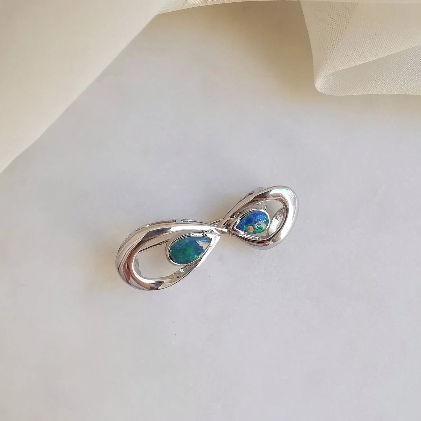 Sterling Silver Jayden Triplet Opal Brooch