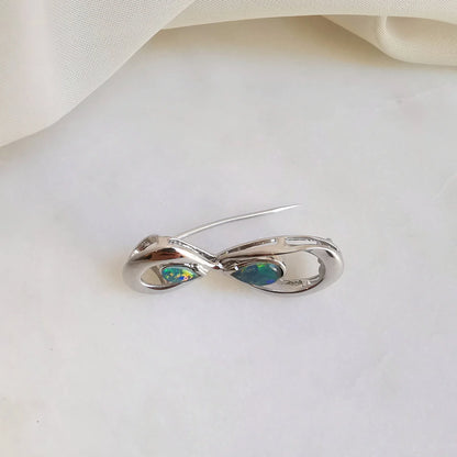 Sterling Silver Jayden Triplet Opal Brooch