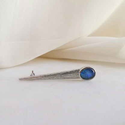 Sterling Silver Ezra Triplet Opal Brooch
