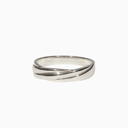 18K Ripple Band (4.5mm)
