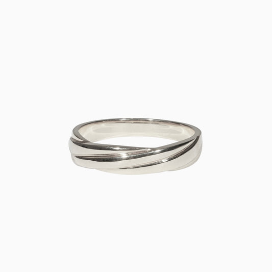 18K Ripple Band (4.5mm)