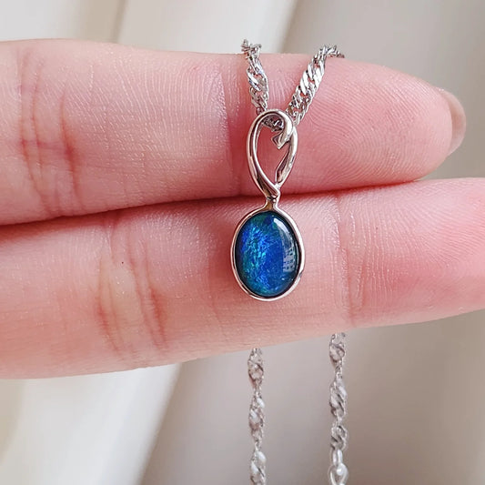Sterling Silver Harper Triplet Opal Pendant