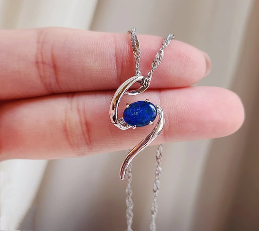 Sterling Silver Flash Triplet Opal Pendant