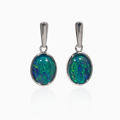 Sterling Silver Sylvie Opal Drop Earrings