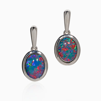 Sterling Silver Sylvie Opal Drop Earrings
